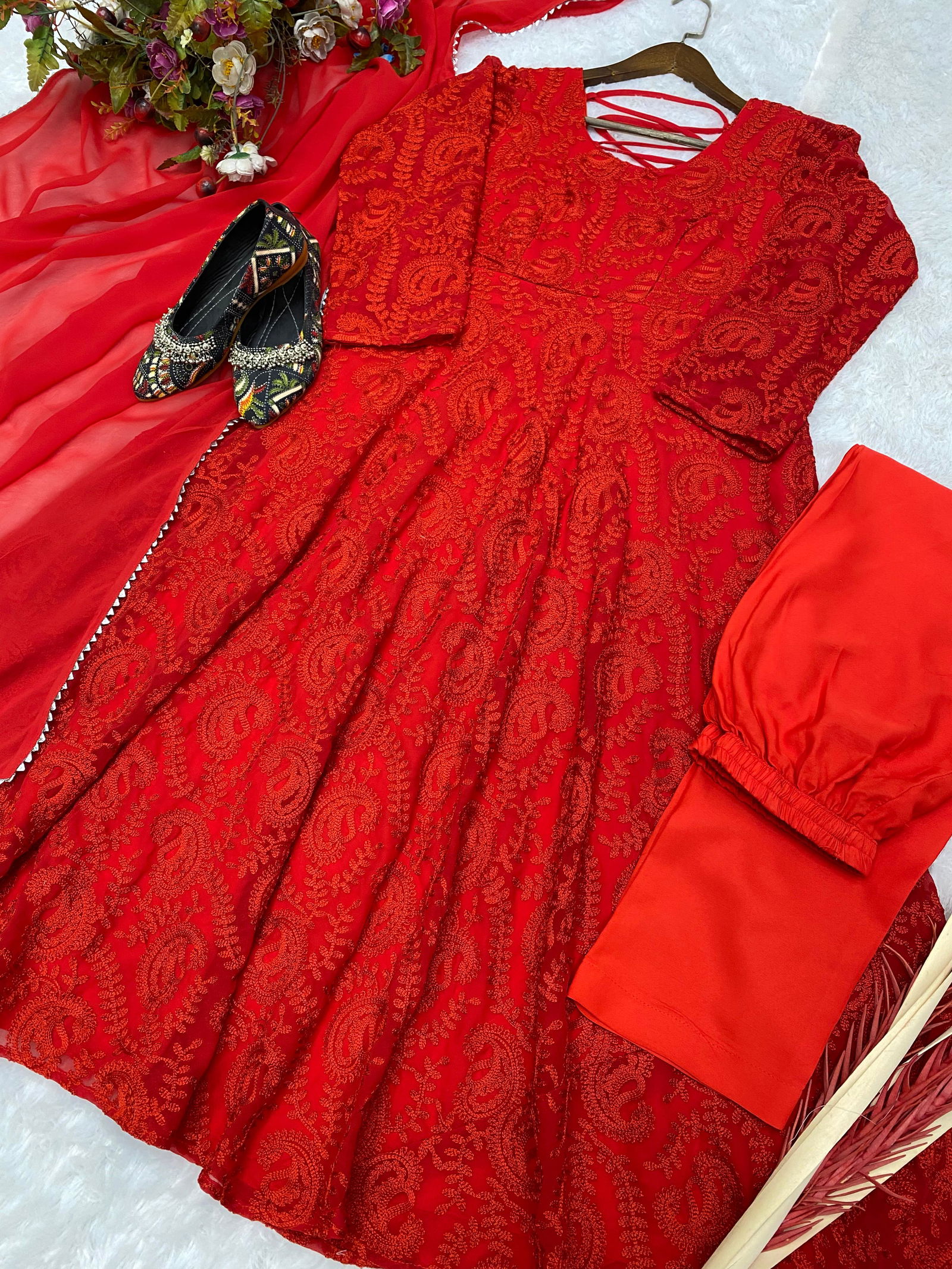 LG 1725 Heavy Anarkali Kurti With Bottom Dupatta Catalog